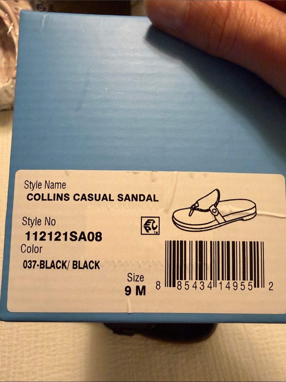 Jack Rogers Black Collins Casual Slide Sandals - Picture 2 of 4